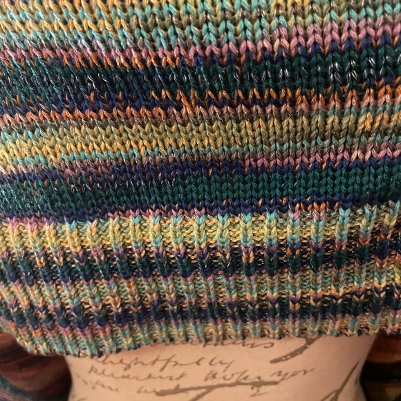 NWT Lane Bryant short sleeve multi-color Sweater 22/24 - Picture 9 of 9
